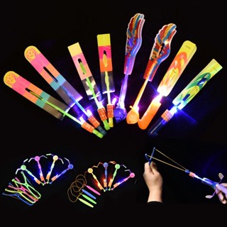 【พร้อมส่ง】ของเล่นเฮลิคอปเตอร์บังคับ จรวด มีไฟแฟลช LED เรืองแสง หมุนได้ ของขวัญ สําหรับเด็ก