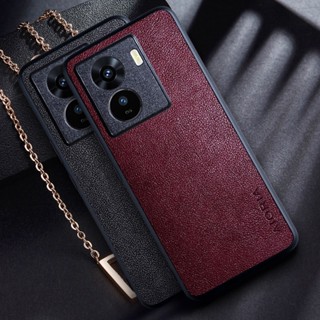 เคสโทรศัพท์มือถือหนัง PU หรูหรา สีพื้น สําหรับ Vivo iqoo z7 iqoo z7