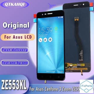 ใหม่ ของแท้ หน้าจอสัมผัส LCD ดิจิไทเซอร์ Amoled 5.5 สําหรับ ASUS Zenfone 3 Zoom ZE553KL Z01HDA&amp;quot; หน้าจอแสดงผล LCD ZE553KL