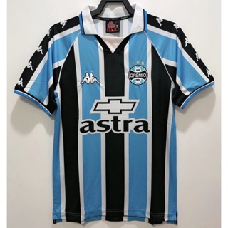 เสื้อกีฬาแขนสั้น ลายทีมชาติฟุตบอล Gremio 2000 Gremio ย้อนยุค แห้งเร็ว ไซซ์ S-XXL สําหรับผู้ชาย AAA