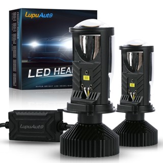 Lupuauto 1คู่ หลอดไฟรถยนต์ LED Y6 ตัวใหม่ ปี2022 คัทออฟ พวงมาลัยขวา (RHD) ของแท้ รับประกัน 1 ปี สินค้ามีพร้อมส่ง ขั้ว H4 ไฟหน้ารถ