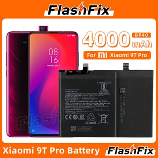 FlashFix For Xiaomi 9T Pro High Quality Cell Phone Replacement Battery BP40 4000mAh