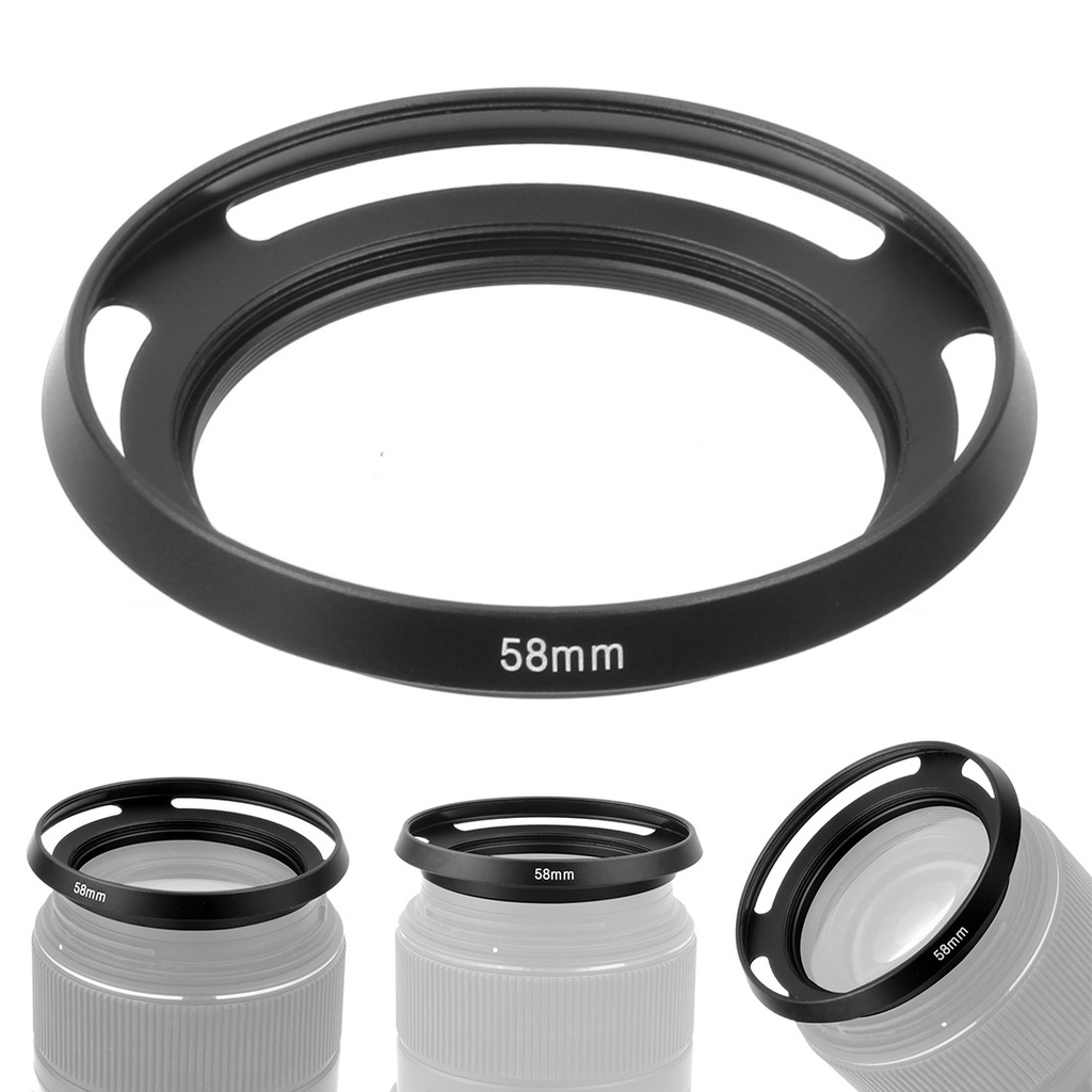 Feichao เลนส์ฮู้ดโลหะ มุมกว้าง ไม่มีมุมมืด สําหรับกล้อง Leica 37 40.5 49 52 55 58 67 มม. Canon Sony DSLR