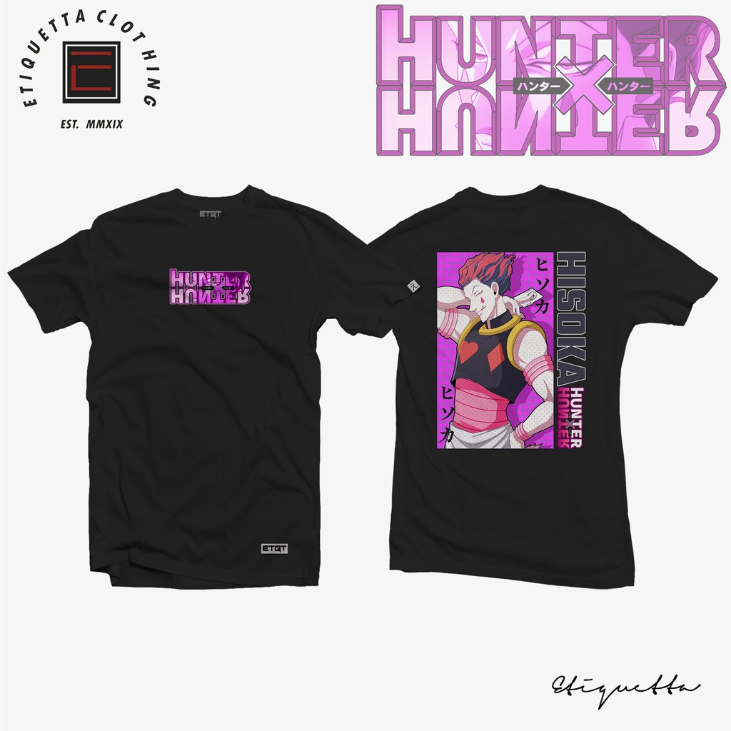 พร้อมส่ง Anime Shirt - ETQTCo. - Hunter x Hunter - Hisoka Morow การเปิดตัวผลิตภัณฑ์ใหม่ T-shirt
