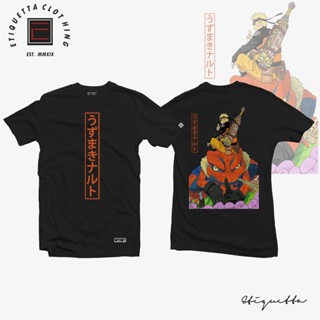 พร้อมส่ง Anime Shirt - ETQTCo. - Naruto - Naruto and Gamakichi การเปิดตัวผลิตภัณฑ์ใหม่ T-shirt