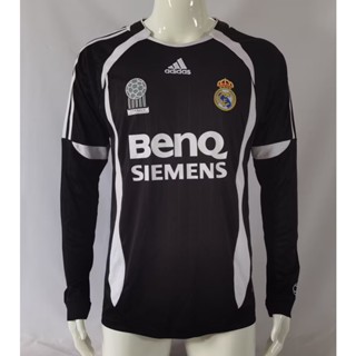 เสื้อกีฬาแขนสั้น ลายทีมฟุตบอล Real Madrid 06 ชุดเยือน สไตล์เรโทร แห้งเร็ว สําหรับผู้ชาย ไซซ์ S - XXL