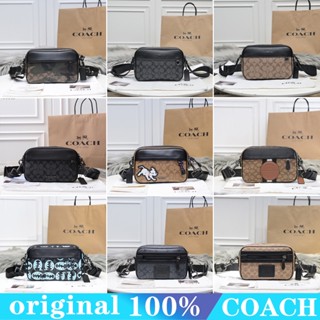 Coach f72945 กระเป๋าสะพายผู้หญิง/กระเป๋ากล้อง/กระเป๋าหนังแฟชั่นผู้หญิง/ความจุขนาดใหญ่