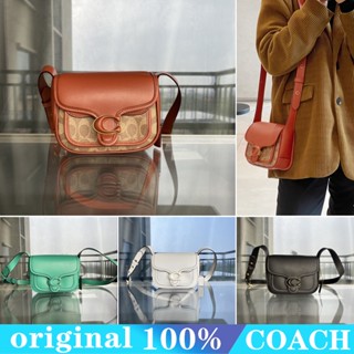 COACH cj846 ck019 ck955 กระเป๋าอานผู้หญิง/กระเป๋าสะพายหนังวัวคลาสสิก/กระเป๋าสะพายข้าง/ดีไซน์ฝาพับ