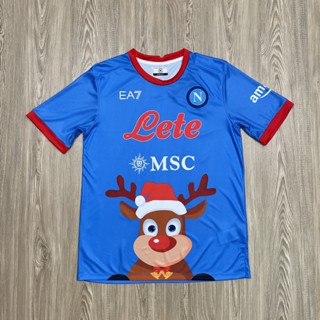 เสื้อฟุตบอล ทีมสโมสรกีฬาฟุตบอลนาโปลี Napoliฤดูกาล2022/2023 เกรดแฟนบอล AAA