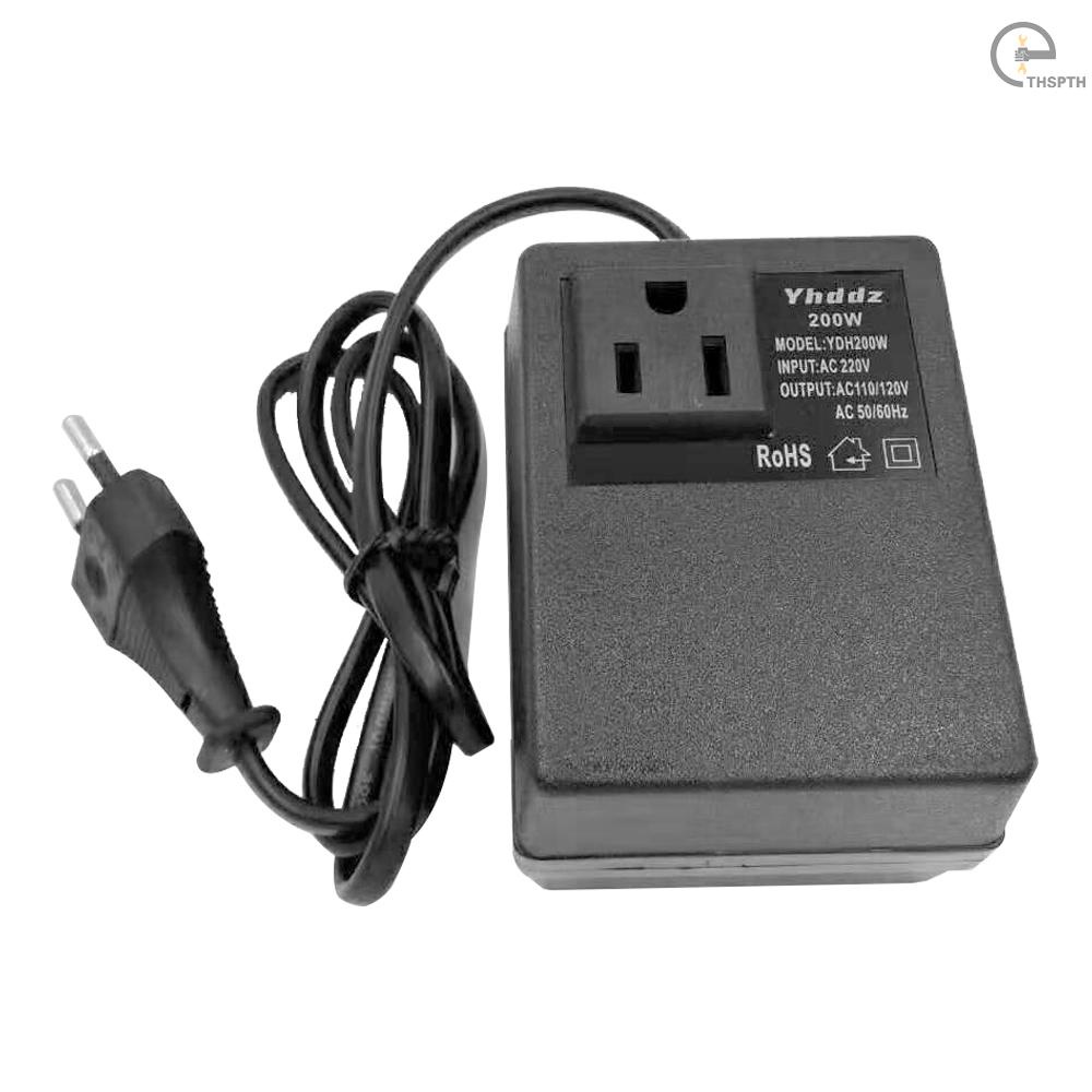 [T&H] อะแดปเตอร์แปลงแรงดันไฟฟ้า 200W AC 220V เป็น 110V