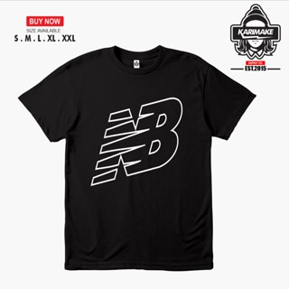 TOP CTเสื้อยืดผ้าฝ้ายพิมพ์ลายแฟชั่น NEW BALANCE ใหม่ เสื้อยืดกีฬา พิมพ์ลายโลโก้ BALANCE V3 Distro