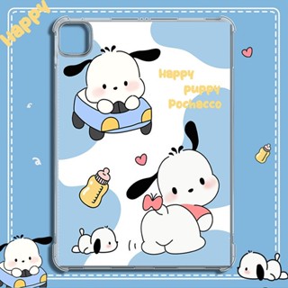 ลายการ์ตูนสุนัข Pacha เคสไอแพด เคสใส เคสแท็บเล็ตหนัง พร้อมช่องใส่ดินสอ และขาตั้ง For เคสไอแพด Gen10 เคสไอแพด Gen9 Gen8 เคสไอแพด Air5 Air4 เคสไอแพด Air2iPad Mini6 Mini5 Mini4 iPad Air5 Air4 iPad 2022 2021 2020 iPad 2018 2017 iPad Air2 Air1