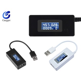 Gaqqee 3-7V LCD USB กระแสไฟ และแรงดันไฟฟ้า ชาร์จ ทดสอบ สายเคเบิลต่อ USB