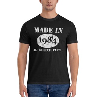 เสื้อยืด ผ้าฝ้ายแท้ พิมพ์ลาย Made In 1984 คุณภาพสูง สําหรับผู้ชาย