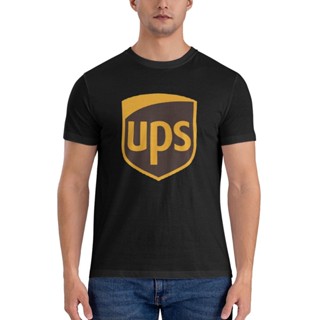 เสื้อยืด ผ้าฝ้ายแท้ พิมพ์ลาย United Parcel Service Ups คุณภาพสูง สําหรับผู้ชาย