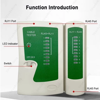 เครื่องเช็คสายแลน Lan Network cable tester ที่เช็คสายแลน เช็คสายแลน CAT5 / CAT6 สายโทรศัพท์ RJ45,RJ11