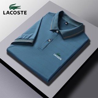 พร้อมส่ง ! Lacoste เสื้อยืดโปโล แขนสั้น สวมใส่สบาย สําหรับผู้ชาย และผู้หญิง