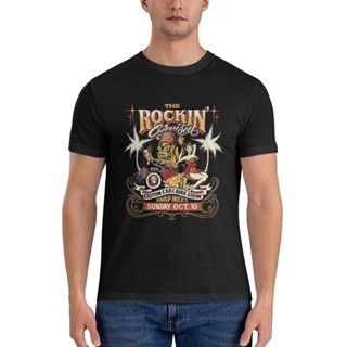 เสื้อยืด พิมพ์ลาย The Rockin Custm Car &amp; Bike หลากสี สําหรับผู้ชาย