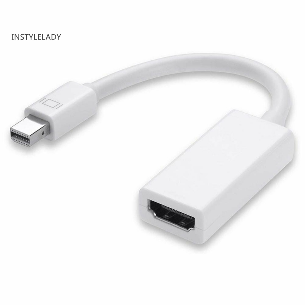 Instylelady Thunder-Bolt Mini DisplayPort DP to HDMI-compatible Cable Adapter สําหรับ iMac Macbook P