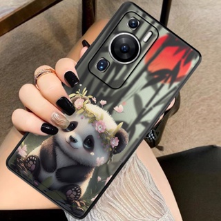 Dmy เคสซิลิโคนนิ่ม ลายแพนด้าน่ารัก กันกระแทก สําหรับ huawei P60 P50 pro P30 lite nova 4e P40 P20 P10 Plus mate 20X 20 pro 30 40 50 10