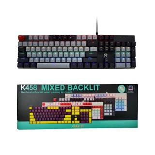 Gaming Keyborad OKER K458 GREY/BLACK MIXED Backlit