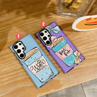 เคสมือถือ ลายผีเสื้อ ถ้วยกาแฟ สําหรับ Samsung S23 Ultra S23 Plus S22 Ultra 5G Samsung Galaxy