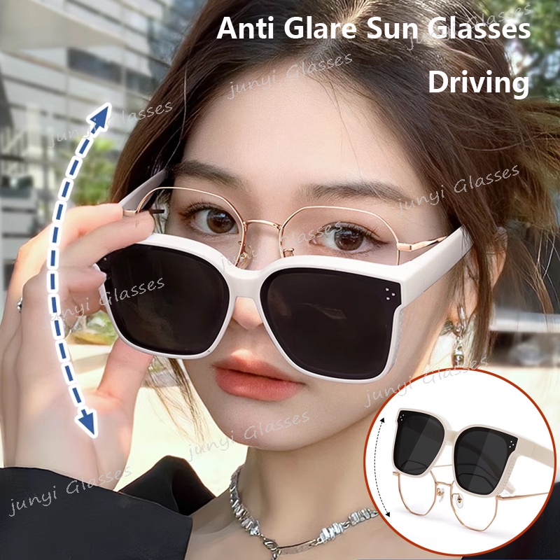 แว่นตากันแดด สายตาสั้น ป้องกันรังสียูวี ขนาดใหญ่ ป้องกันแสงสะท้อน เหมาะกับใส่ขับรถกลางแจ้ง ตกปลา สําหรับผู้ชาย และผู้หญิง