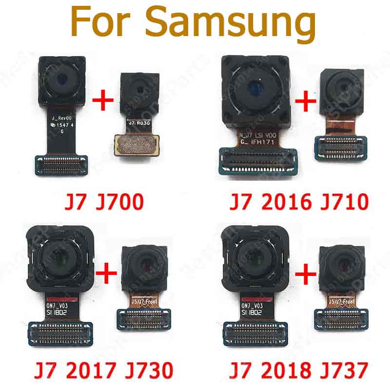 แท้ โมดูลกล้องหน้า หลัง สําหรับ Samsung Galaxy J7 2016 2017 2018 J700 J710 J730 J737
