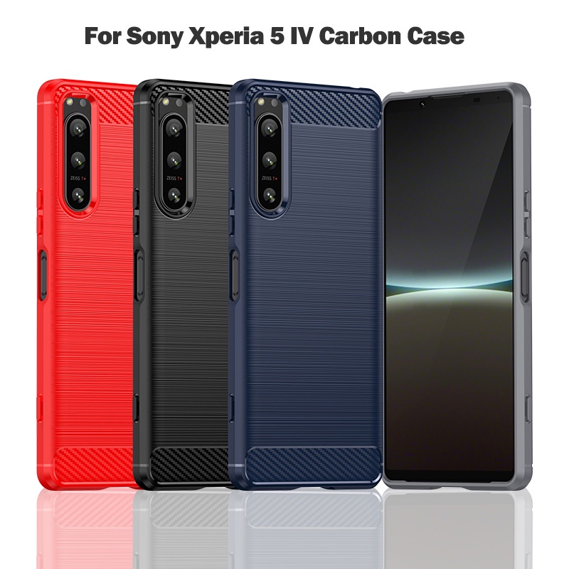เคสโทรศัพท์มือถือนิ่ม กันลายนิ้วมือ คาร์บอน สําหรับ Sony Xperia 1 5 10 V IV III II 10+ 10plus XZ4 L3 1V 1IV 1III 1II 5IV 5III 5II 10V 10IV 10III 10II