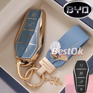 【พร้อมส่ง】BYD Atto3 เคสรีโมตกุญแจรถยนต์ TPU สําหรับ BYD Atto3 2022 2023 Eva