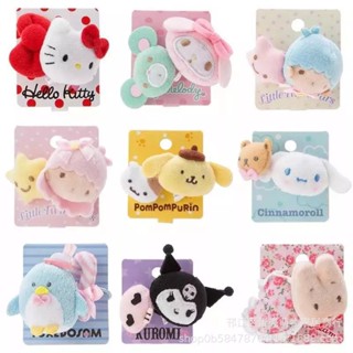 vตุ๊กตา Sanrio Kuromi &amp; Mymelody ยัดไส้ ของเล่นตุ๊กตา HelloKitty และเครื่องประดับผม Cinnamoroll กิ๊บติดผม &amp; Pompom Purin กิ๊บติดผม cinnamoroll ตุ๊กตา mymelody ตุ๊กต ยางมัดผม sanrio เคส cinnamoroll เคส mymelody