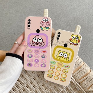 เคสโทรศัพท์มือถือ ลายการ์ตูนสพันจ์บ็อบ สําหรับ Oppo Reno 4F 5F Reno 4 Lite 5 Lite Reno 2F 2Z Reno 3 4 Reno 7 7z A74 F11 A9 F17 Pro F19 Pro F19 A93 A94 R11 R11s