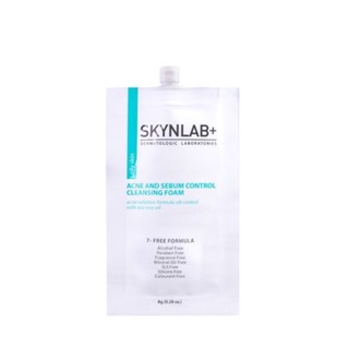 (1ซอง) SKYNLAB Acne And Sebum Control Cleansing Foam 8g สกินแลป โฟมล้างหน้าลดสิว หน้ามัน รูขุมขนกว้าง