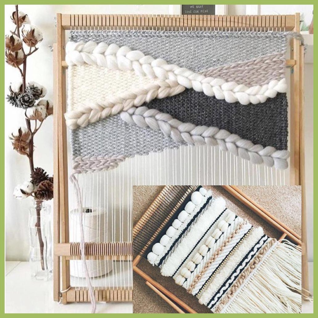 แผ่นบอร์ดถักนิตติ้ง ทนทาน พร้อมขาตั้ง แฮนด์เมด DIY yunkth - รูปที่ 2