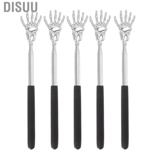 Disuu Telescopic Back Scratcher  Stainless Steel 5Pcs Portable Extendable Back Scratcher Itching Eliminating  for Home