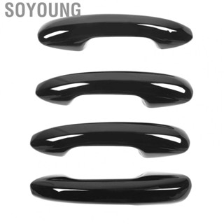 Soyoung Car Exterior Door Handle Cover  Scratch Resistant Outer Door Handle Trim Glossy Black  for C‑class W206 2022 and Up