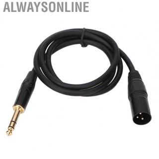 Alwaysonline 6.35mm To XLR Cable Male To Male 3 Pin Stereo 1/4 Inch To XLR Cord For