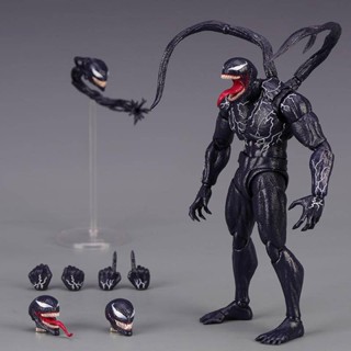 Shf Venom 2 Symbiot Marvel Universe Extraordinary Spider Man Venom โมเดลตุ๊กตาแฮนด์เมด ของเล่นสําหรับเด็ก