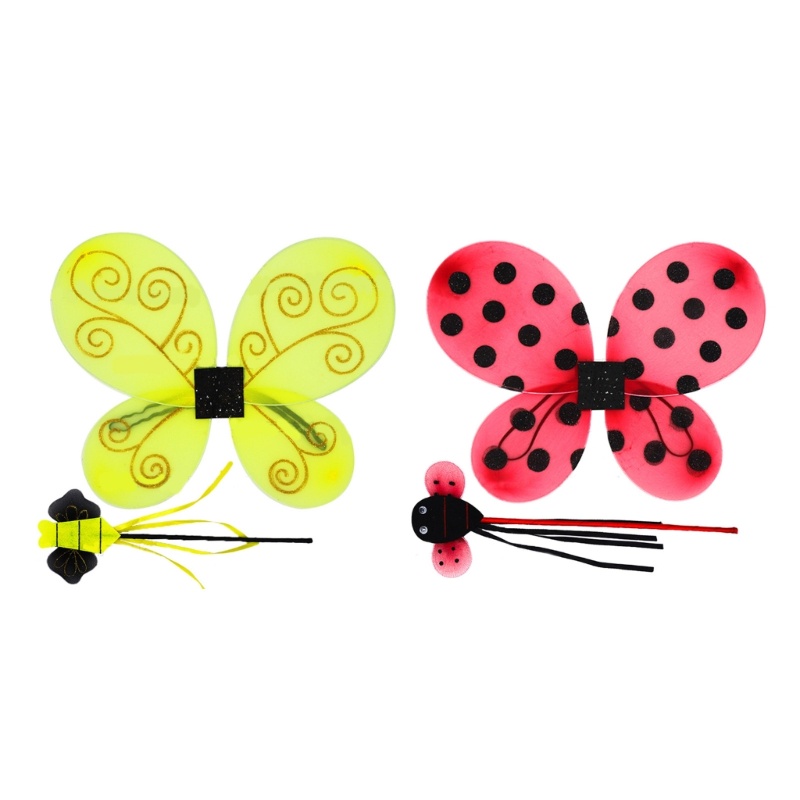 Royal Ladybug-Angel Wings Bee Ladybird-Fairy-Wings Angel Wand สําหรับเวทีถ่ายภาพ