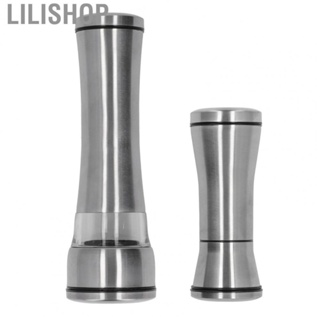 Lilishop Pepper Mills Stainless Steel Corrosion Oxidation Resistant Manual Pepper Grinder Adjustable for Kitchen Supplies