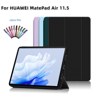 เคสซิลิโคนนิ่ม หนัง PU ฝาพับ พร้อมขาตั้ง สําหรับ HUAWEI MatePad Air 11.5 DBY2-W00 2023