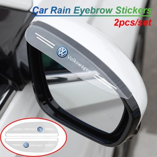 【พร้อมส่ง】ที่บังแดดกระจกมองข้างรถยนต์ Pvc อุปกรณ์เสริม สําหรับ Volkswagen Touareg Beetle Golf 6 7 8 Phaeton Arteon 2 ชิ้น