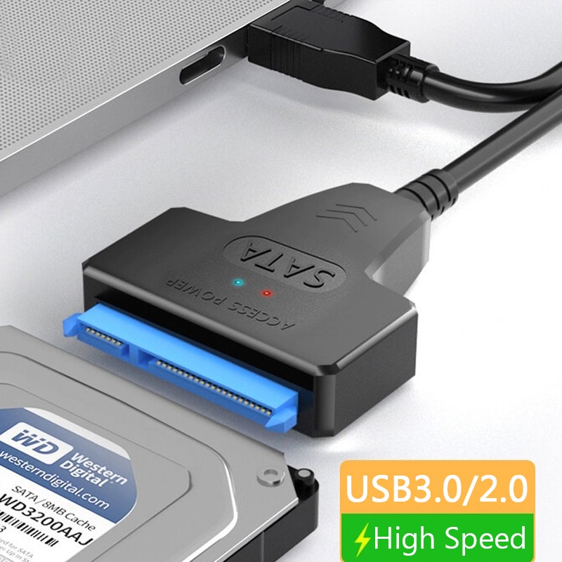 BENOSEM สายเคเบิล Sata เป็น USB 3.0 2.0 เป็น 6Gbps สําหรับฮาร์ดไดรฟ์ภายนอก HDD SSD Sata 3 22 Pin USB 3.0 เป็น Sata III 2.5 นิ้ว