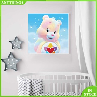 ✥Anything4✥【พร้อมส่ง】ภาพวาดปักเพชร ทรงกลม ลายการ์ตูนหมี 5D DIY สําหรับตกแต่งบ้าน