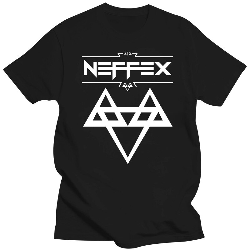 แขนสั้นผู้ชาย Neffex 2 โลโก้ White Mens Black Tshirt S5Xl Tee Shirt