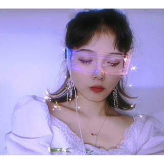พร้อมส่งค่ะ😎แว่นตาเรืองแสง LED เรืองแสง หลายสไตล์สี เรืองแสงในที่มืด พร็อพสําหรับงานปาร์ตี้ 7 สี แว่นตาปาร์ตี้