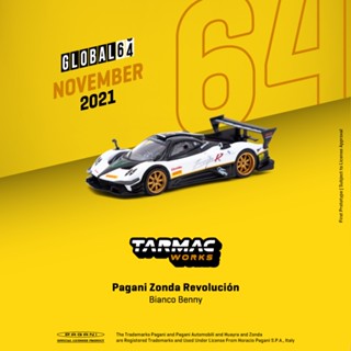 โมเดลรถยนต์ Tarmac Works Pagani Zonda Revolucion ขนาด 1:64 ของเล่นสําหรับเด็ก