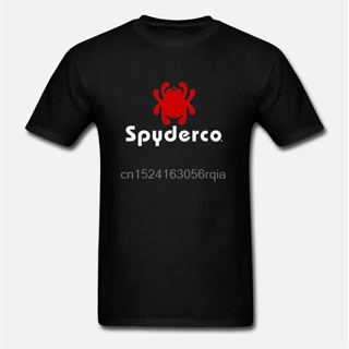 ลดกระหน่ํา เสื้อยืด พิมพ์ลายโลโก้ Spyderco คลาสสิก แฟชั่นสําหรับผู้ชาย 566979