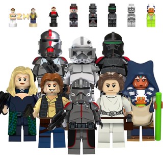 Tv6107 ฟิกเกอร์ตัวต่อ รูป Space Wars Kamino Clone Force 99 Hunter Echo Crosshair Han Solo Leia ของเล่นสําหรับเด็ก