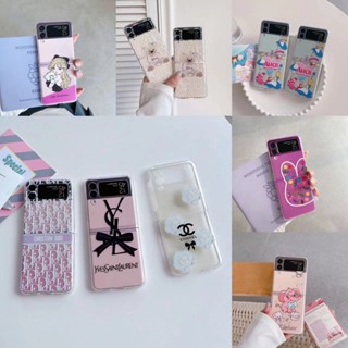 เคสโทรศัพท์มือถือแบบแข็ง กันกระแทก ลายการ์ตูนเด็กผู้หญิงน่ารัก สําหรับ Samsung Galaxy Z Flip 4 5G Z Flip 3